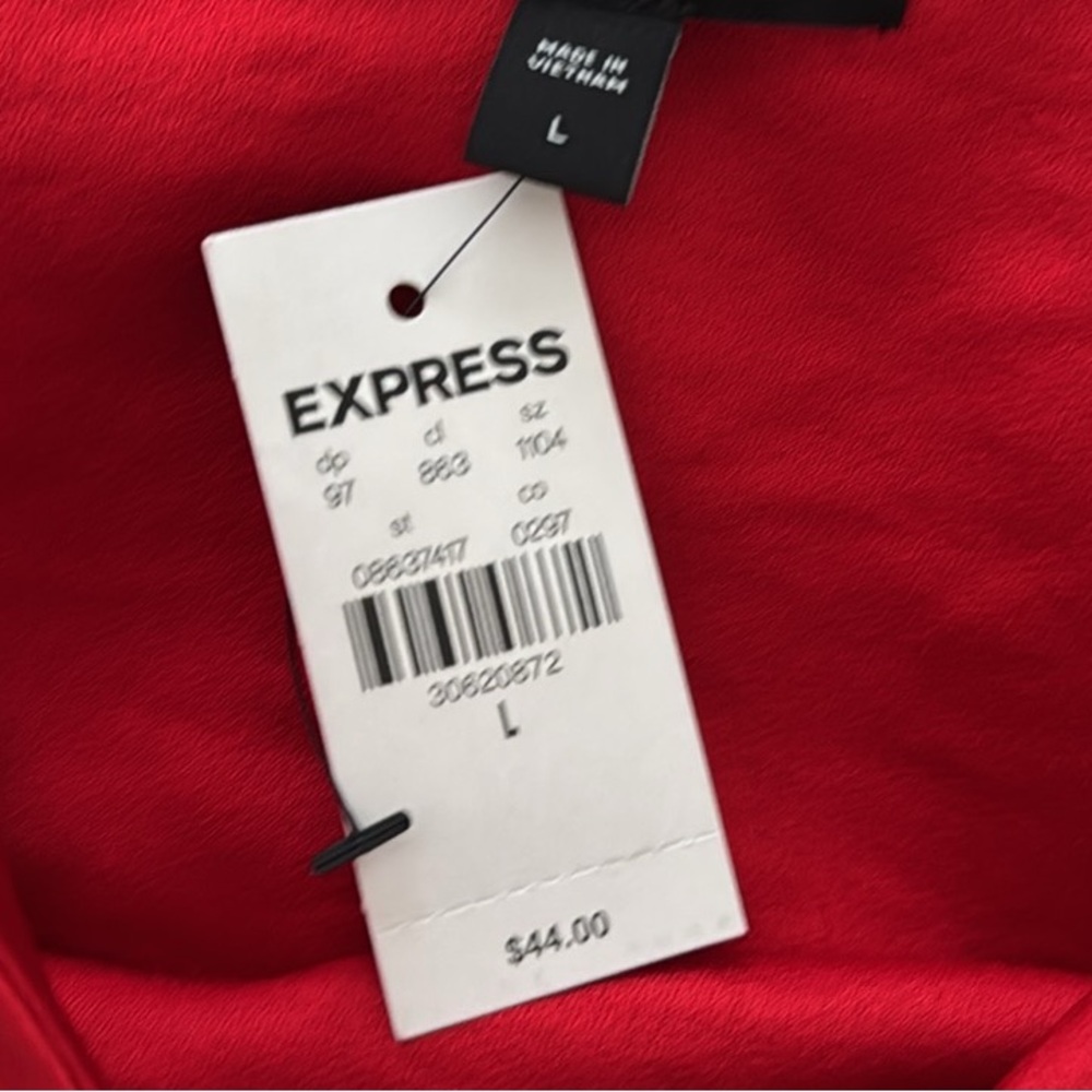 Express Satin Cropped Top-Size Large - Picture 5 of 5